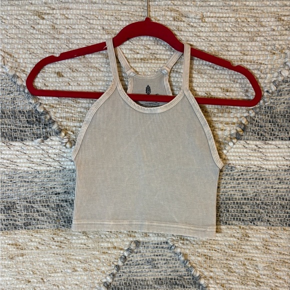 FREE PEOPLE FP MOVEMENT Happiness Runs Crop Tank Stone Eagle XS/S - Picture 5 of 9